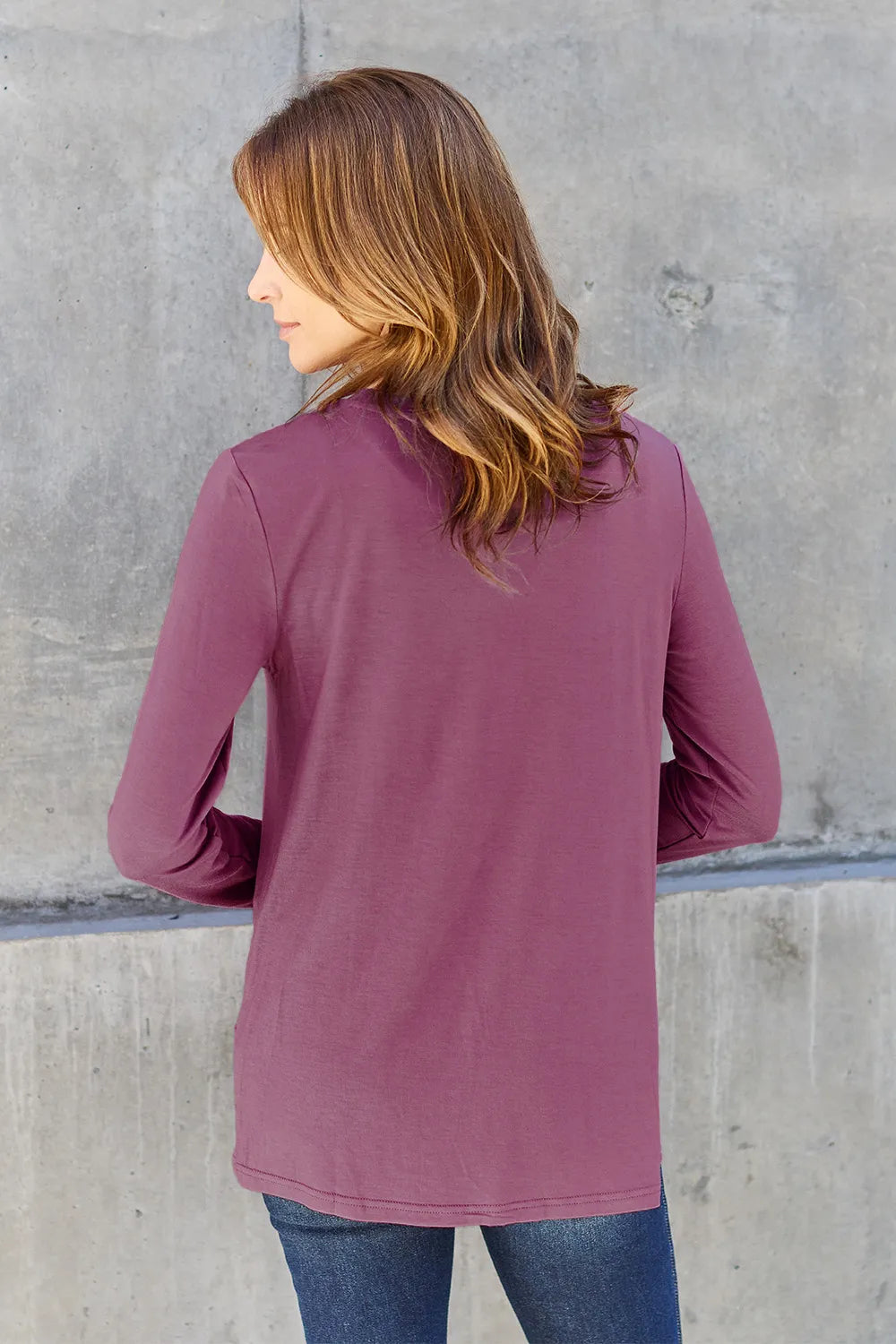 Image of Basic Bae Full Size Round Neck Long Sleeve Top | Queeble.shop
