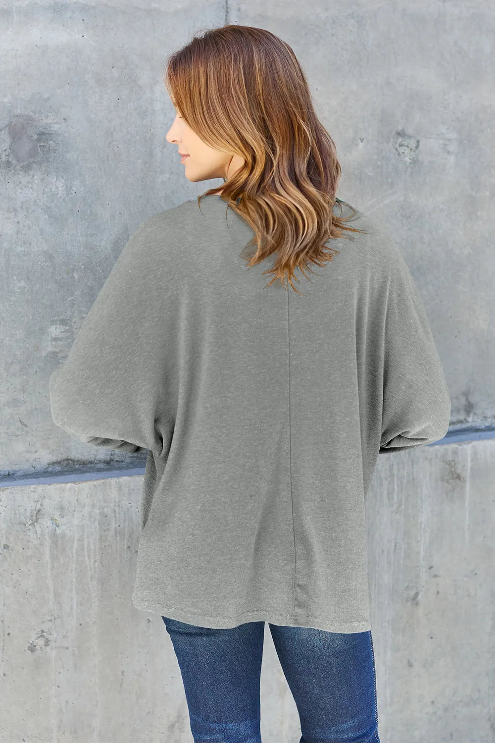 Image of Double Take Full Size Round Neck Long Sleeve T-Shirt | Queeble.shop