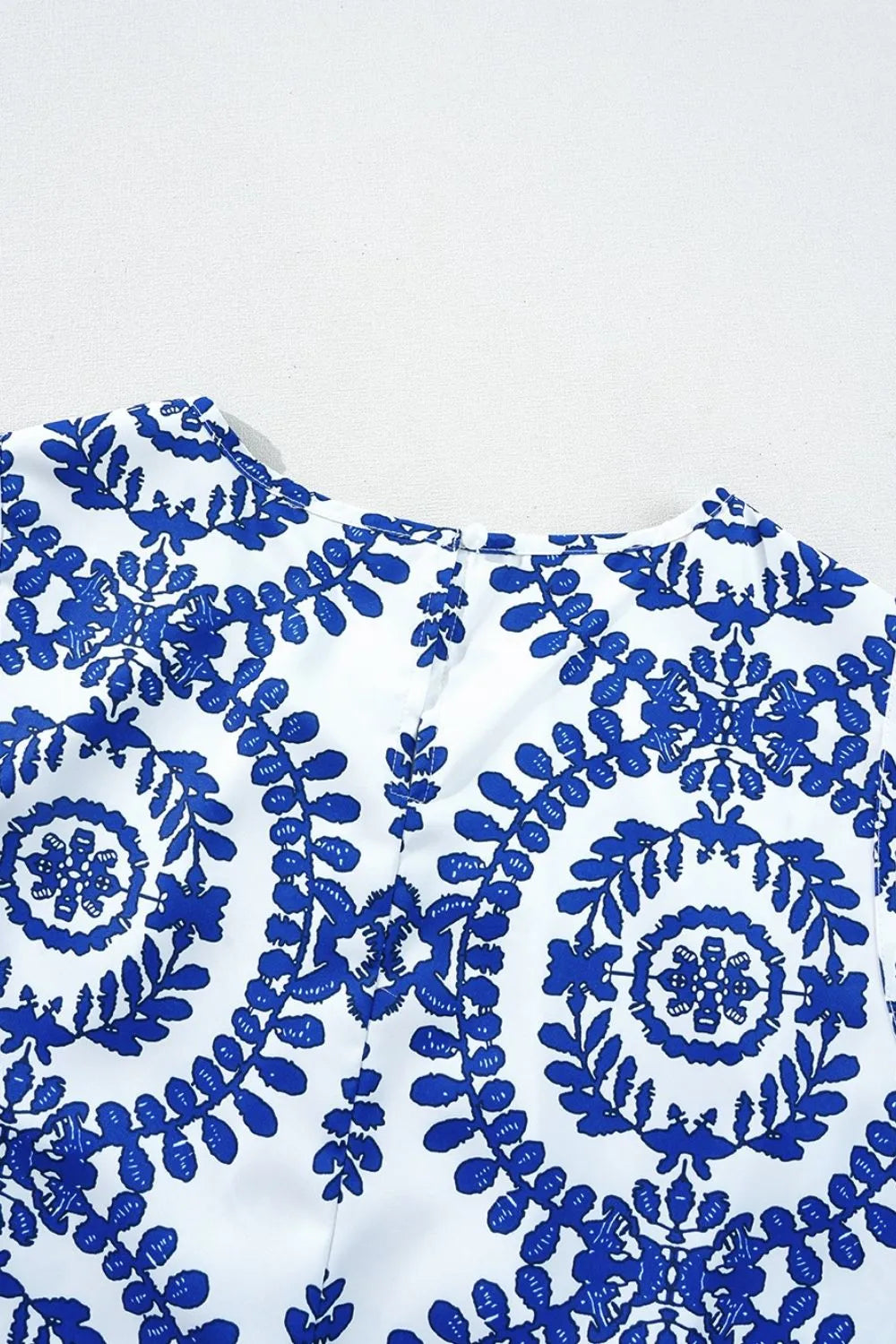 Image of Printed Crew Neck Sleeveless Top | Queeble.shop