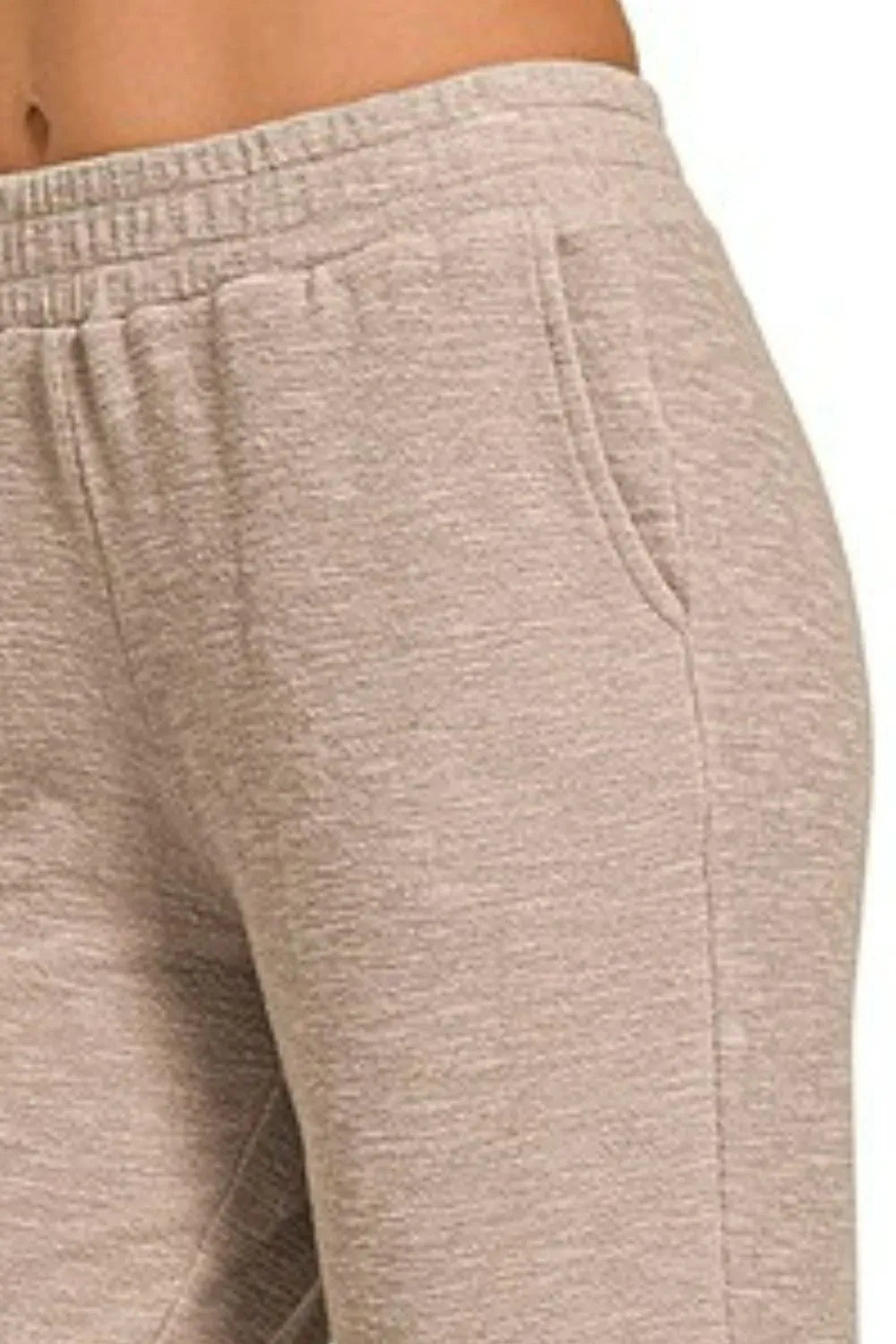 Image of Zenana Cotton Slub Jogger Pants | Queeble.shop