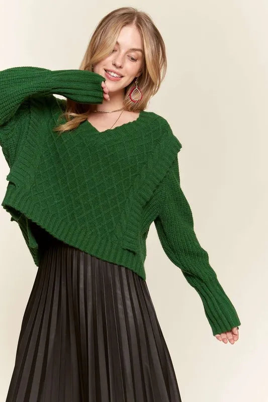 Image of ADORA Ruffle Detail Adorable Sweater | Queeble.shop