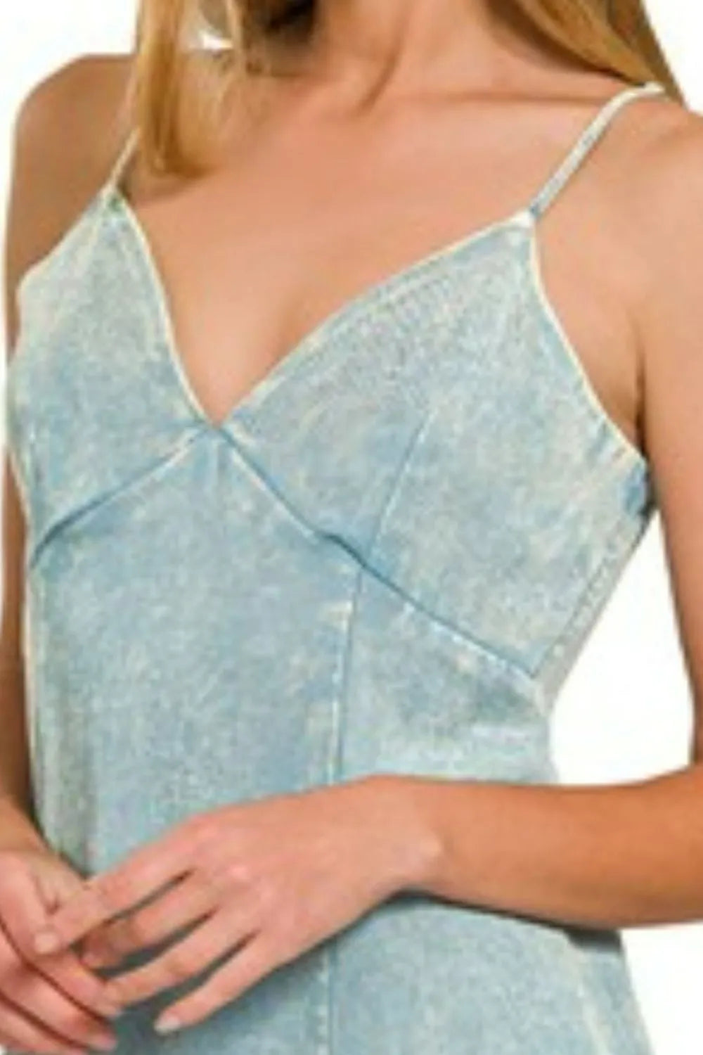 Image of Zenana Tencel Mineral Washed Maxi Dress | Queeble.shop
