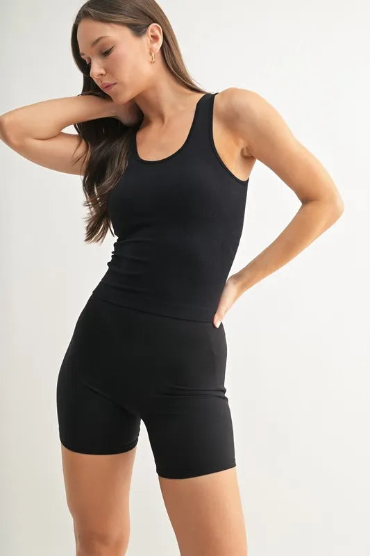 Image of MONO B Classic Seamless Ribbed Tank | Queeble.shop