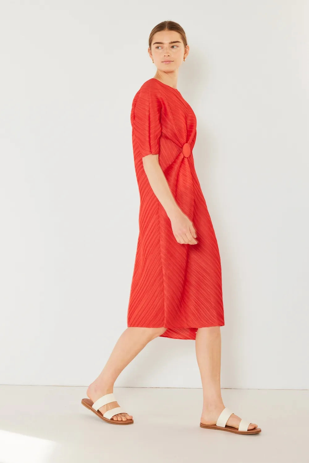 Image of Marina West Swim Pleated Dolman Sleeve Dress | Queeble.shop