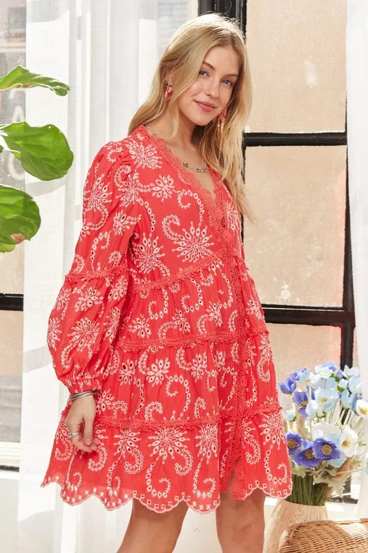 Image of ADORA Puff Sleeve Floral Dress | Queeble.shop
