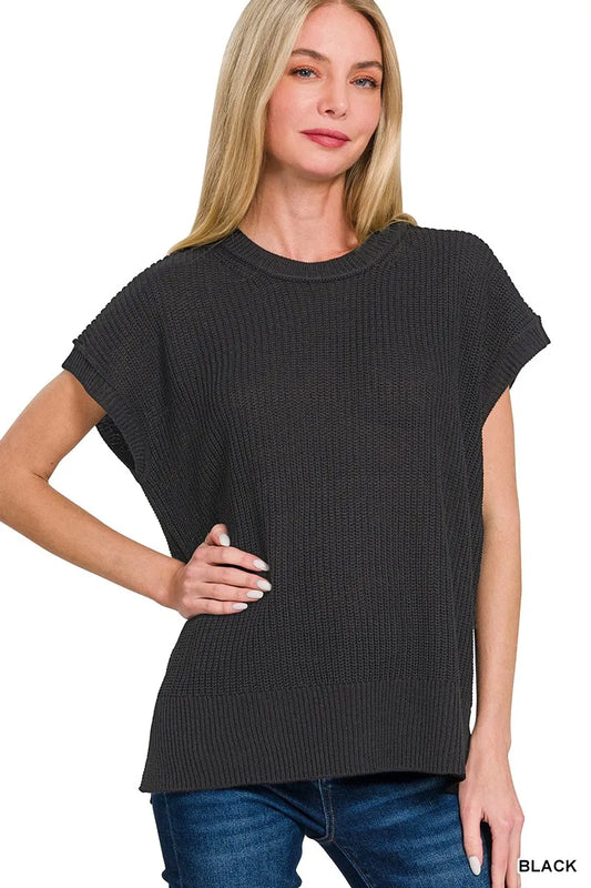 Image of Zenana Oversized Crew Neck Sweater | Queeble.shop