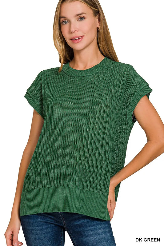 Image of Zenana Oversized Crew Neck Sweater | Queeble.shop