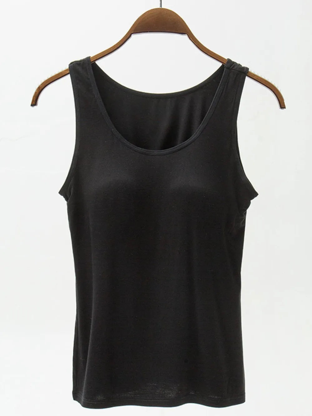 Image of Full Size Wide Strap Modal Tank with Bra | Queeble.shop