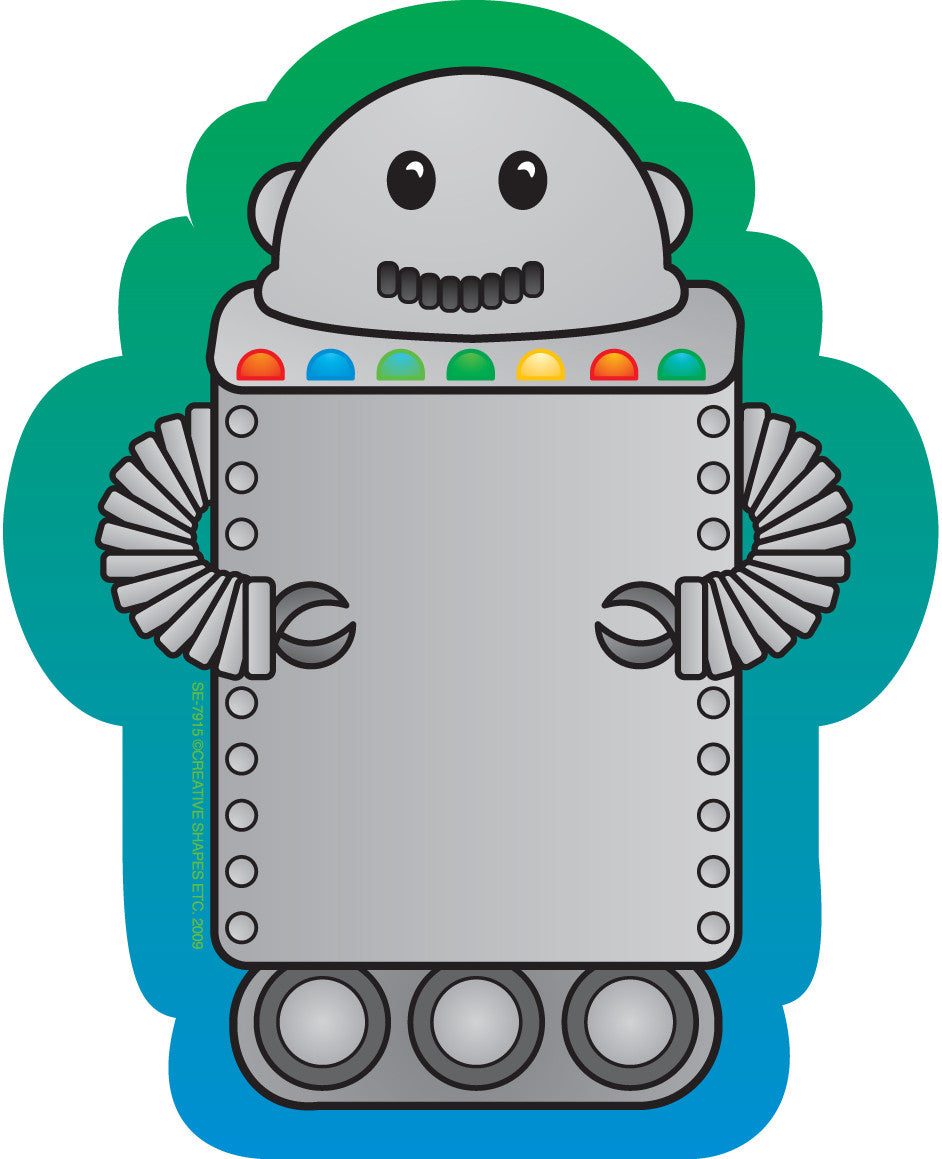 SHAPES ETC. Mini Notepad - Robot-0
