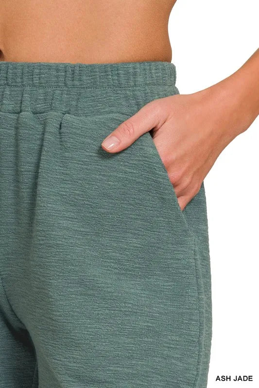 Image of Zenana Cotton Slub Short Pants | Queeble.shop