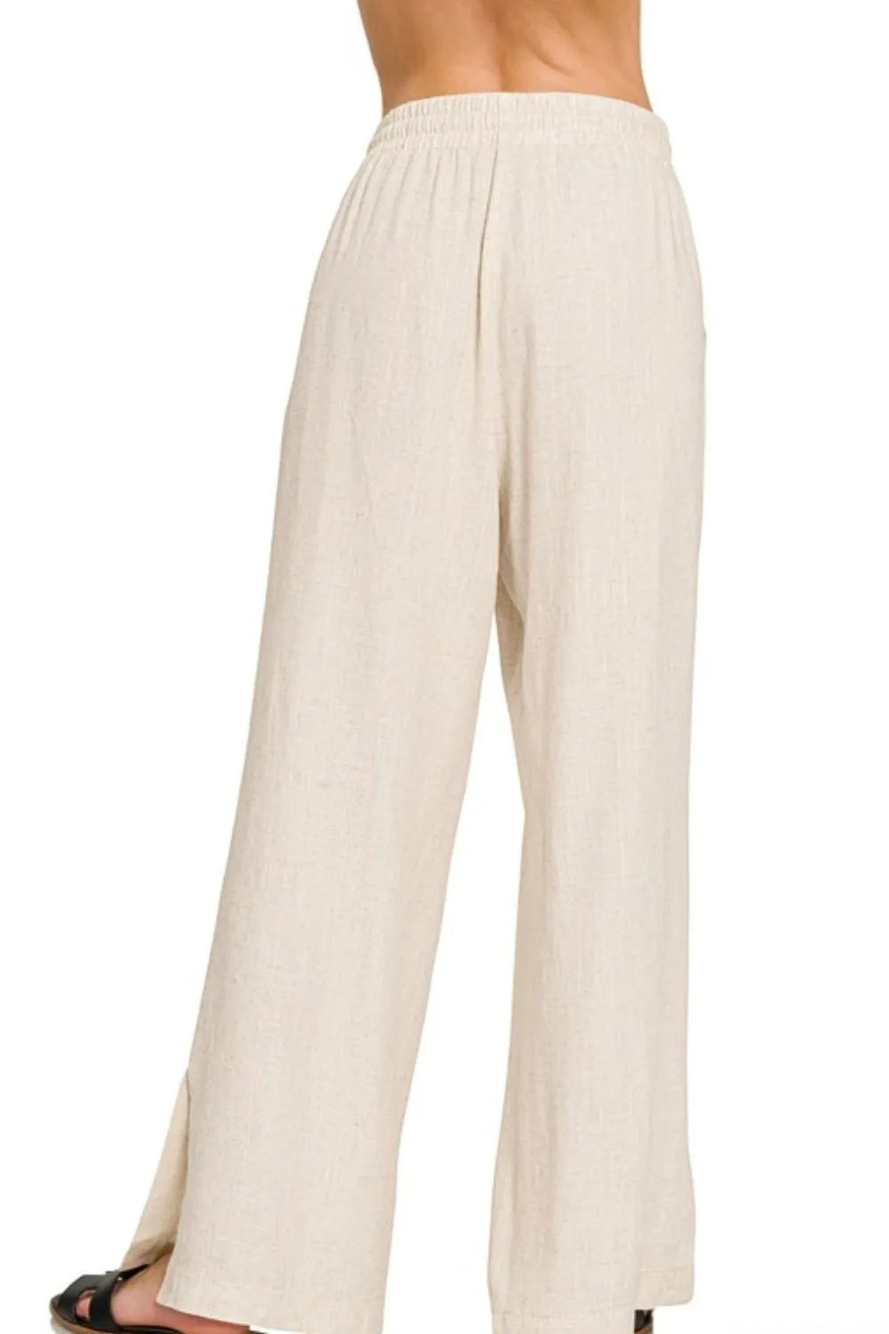 Image of Zenana Linen Drawstring Pants | Queeble.shop