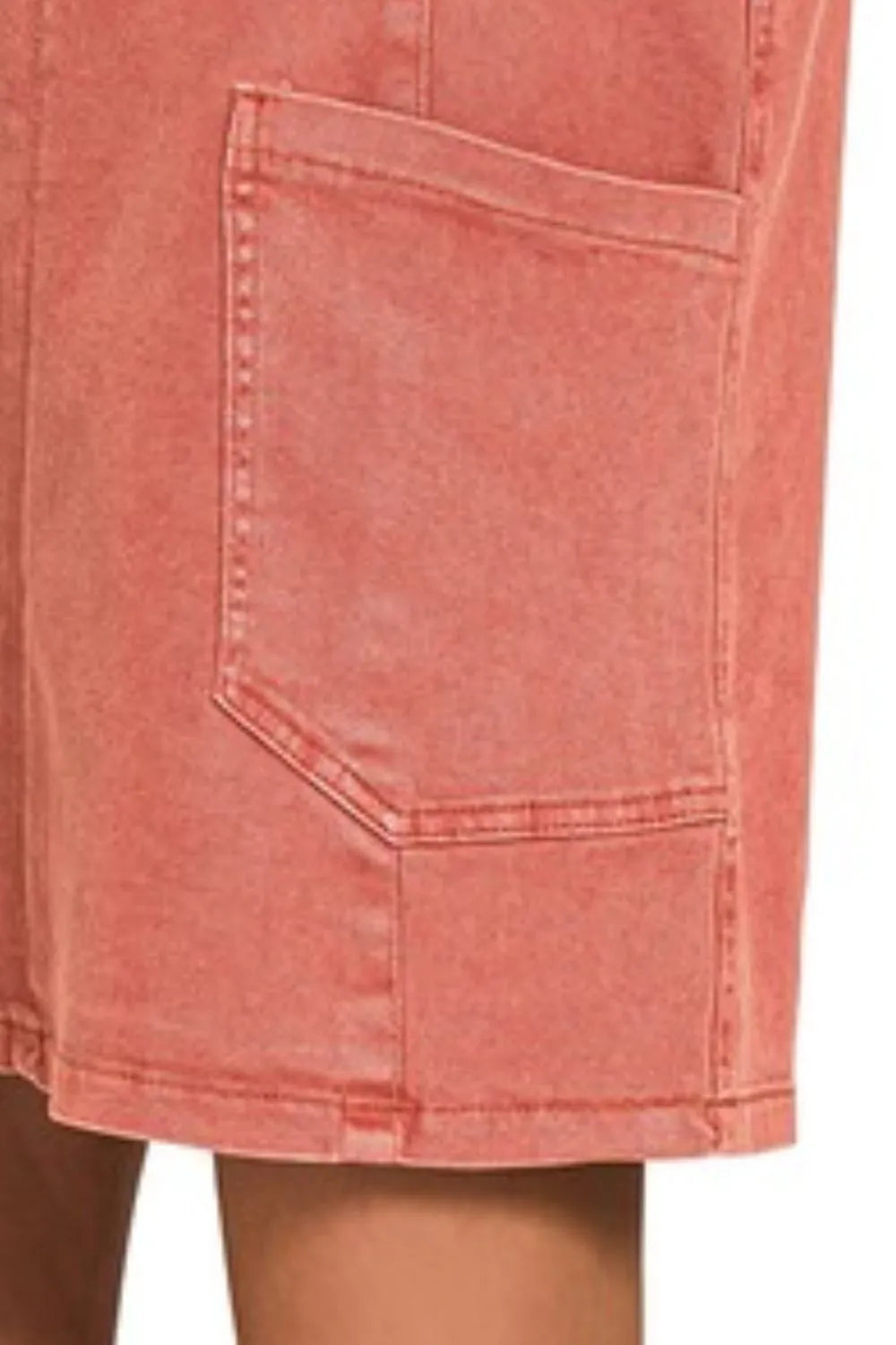 Image of Zenana Washed Adjustable Strap Denim Overall Dress | Queeble.shop