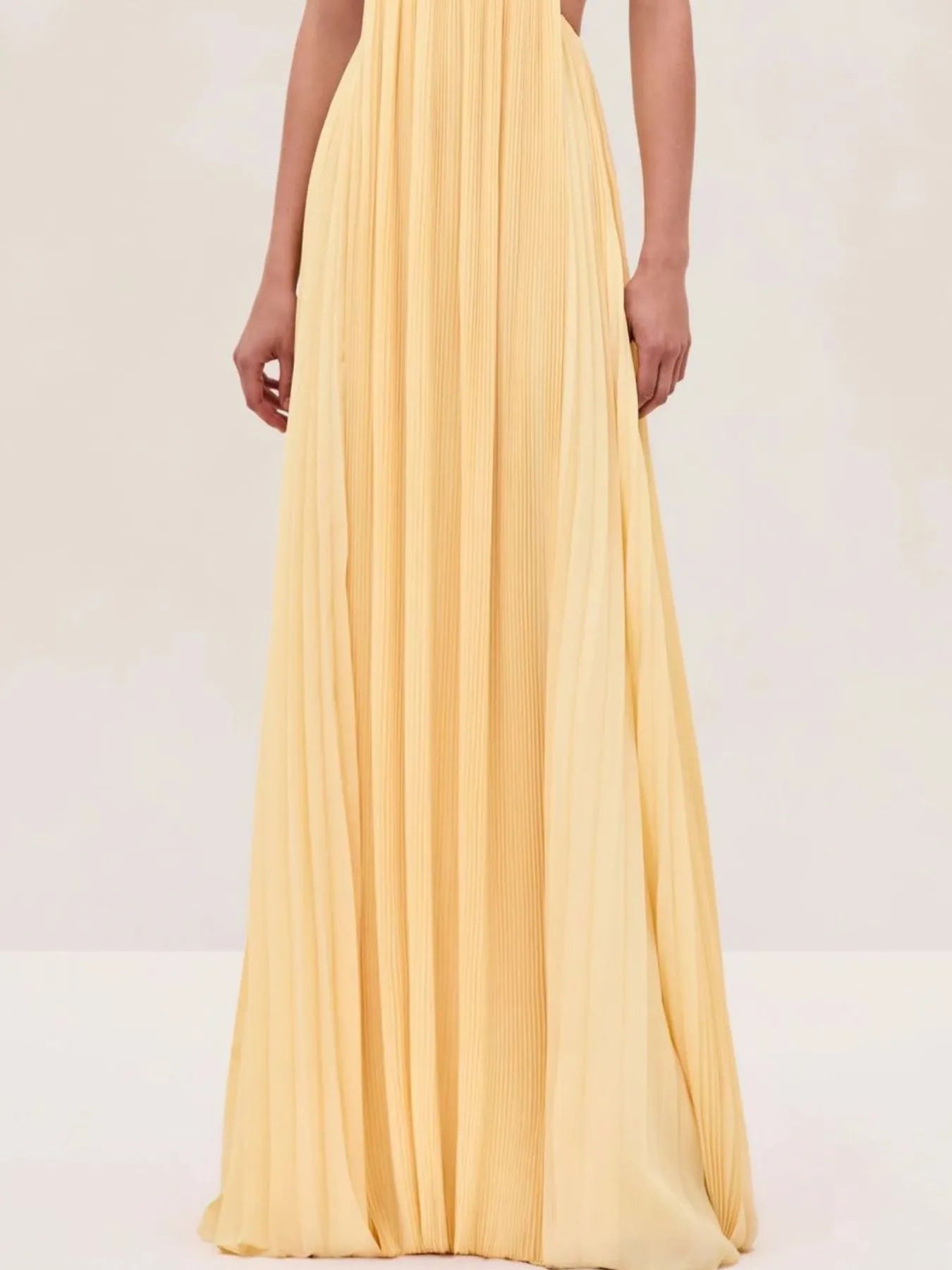Image of Cutout Ruched Maxi Cami Dress | Queeble.shop