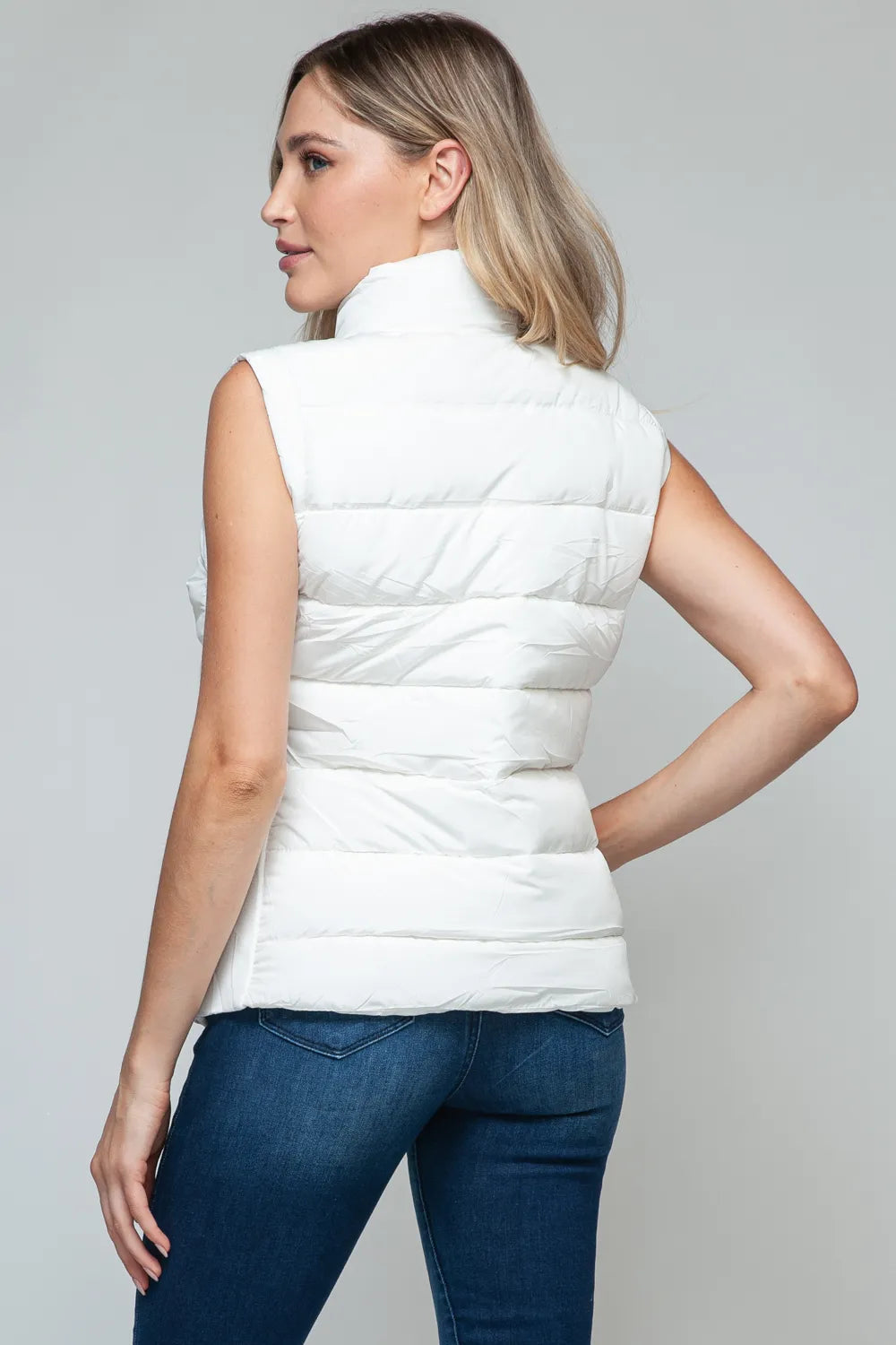 Image of Snobbish Zip Up Turtleneck Vest with Pockets | Queeble.shop