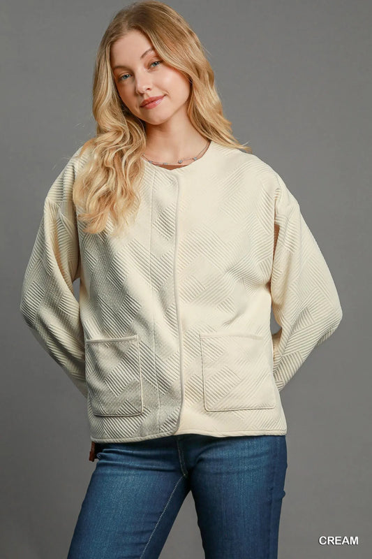 Image of Umgee Textured Jacquard Jacket | Queeble.shop