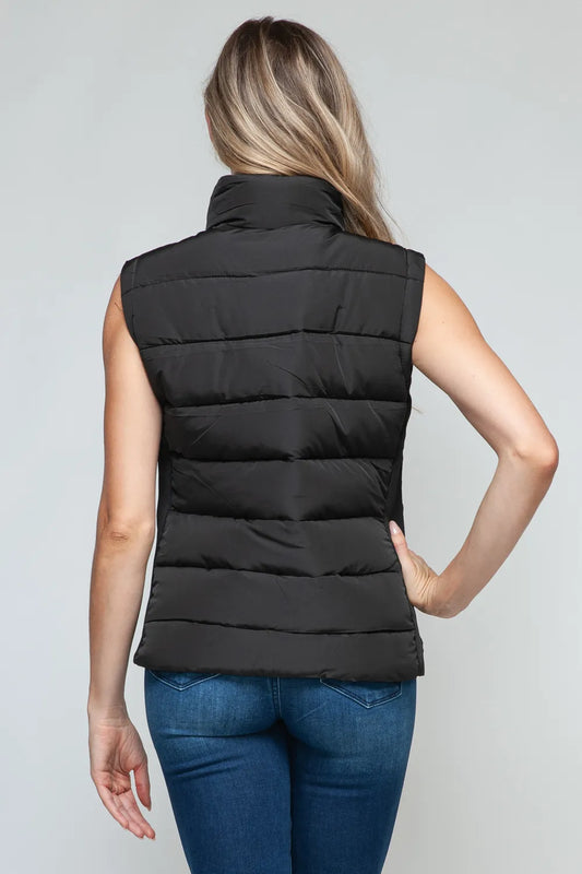 Image of Snobbish Zip Up Turtleneck Vest with Pockets | Queeble.shop
