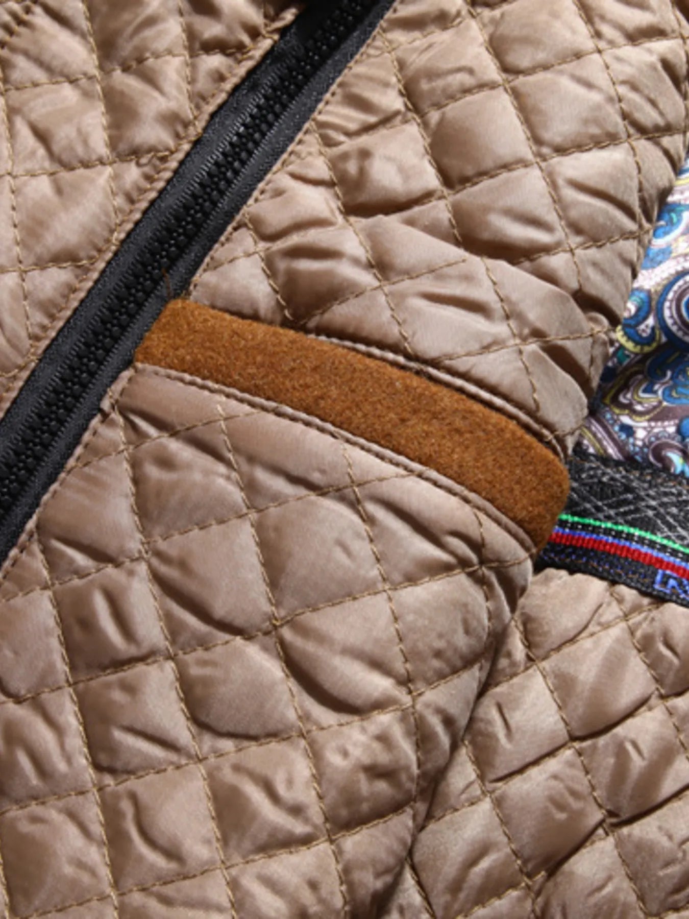 Image of Men's Plus Size Quilted Inner Long Sleeve Coat | Queeble.shop