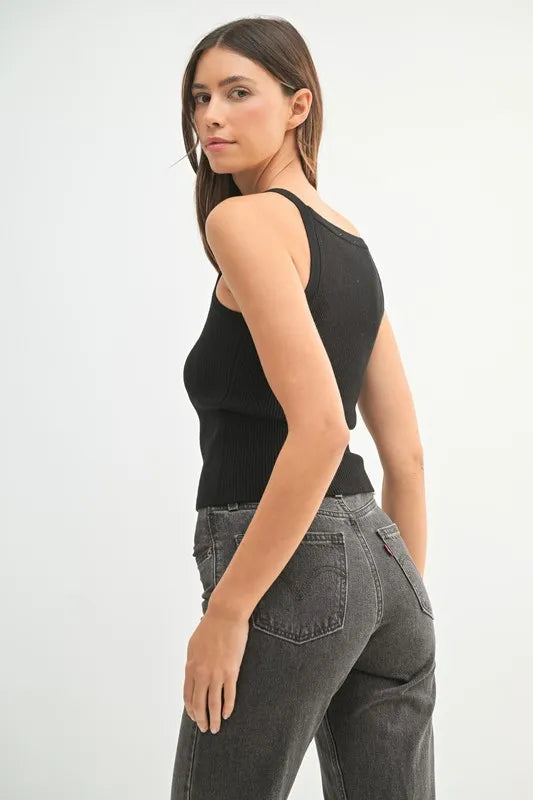 Image of MABLE Ribbed Knit Tank | Queeble.shop