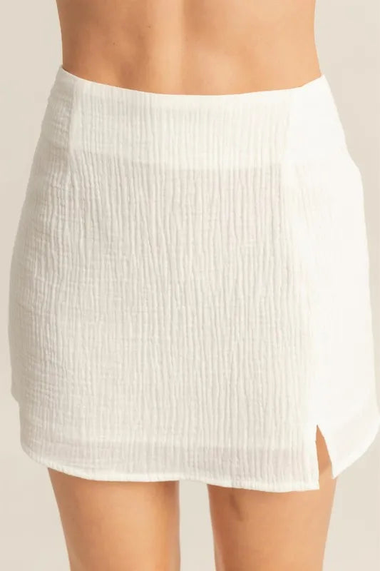 Image of HYFVE Ruched Bra Top and Mini Skirt Set | Queeble.shop