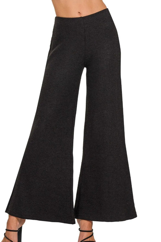 Image of Zenana Wide Leg Flare Sweater Pants | Queeble.shop
