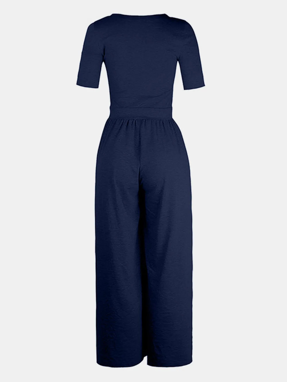 Image of Scoop Neck Short Sleeve Jumpsuit | Queeble.shop