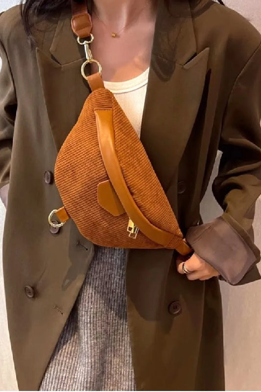 Image of Zenana Corduroy Crossbody Bag with Removable Strap | Queeble.shop