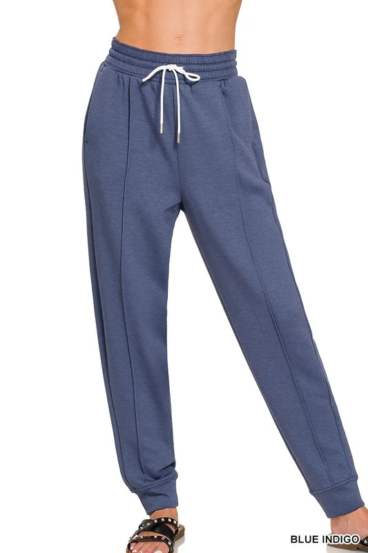 Image of Zenana Drawstring Scuba Sweatpants with Pockets | Queeble.shop