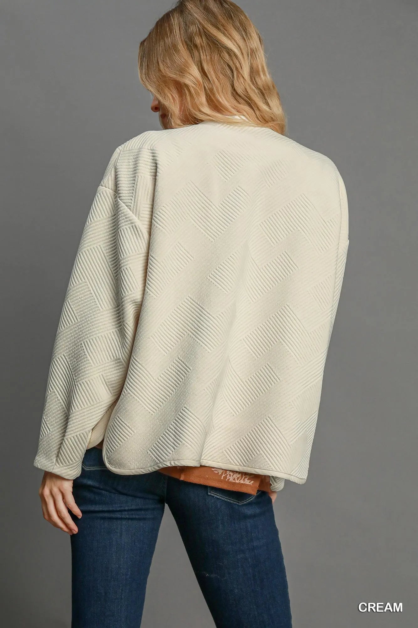 Image of Umgee Textured Jacquard Jacket | Queeble.shop