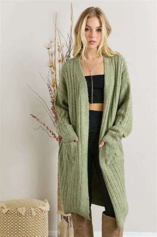 Image of ADORA Super Soft Rib Knit Cardigan | Queeble.shop