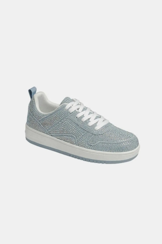 Image of Forever Link Rhinestone Platform Flat Sneakers | Queeble.shop