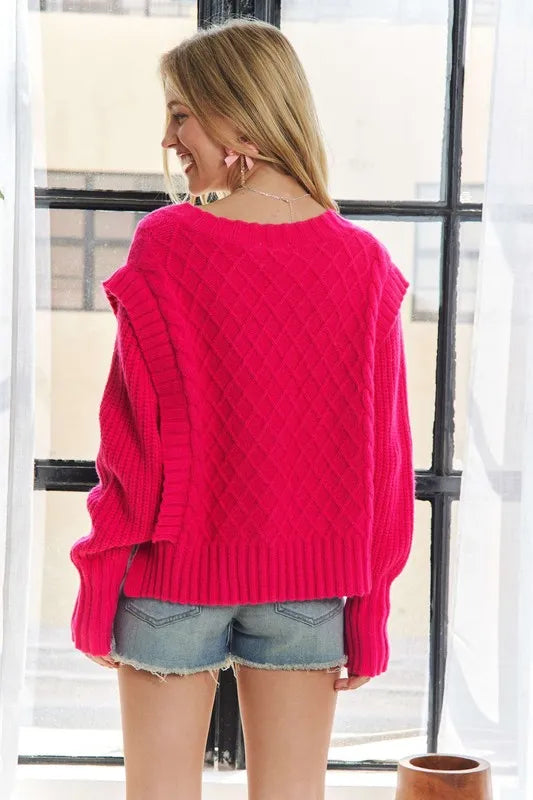 Image of ADORA Ruffle Detail Adorable Sweater | Queeble.shop
