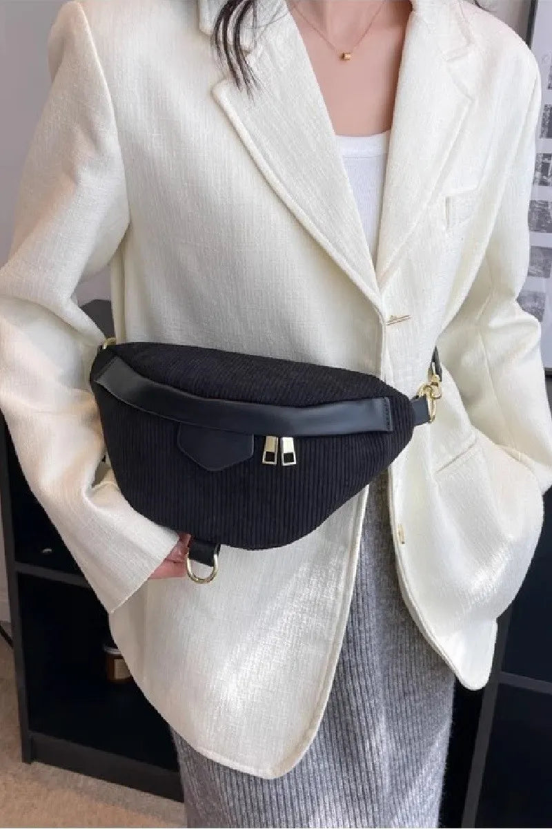 Image of Zenana Corduroy Crossbody Bag with Removable Strap | Queeble.shop