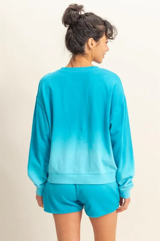 Image of HYFVE Dip Dye Long Sleeve Sweatshirt | Queeble.shop