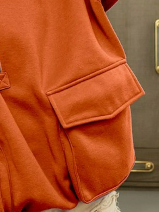 Image of BiBi Half Zip Vintage Washed Fleece Hoodie | Queeble.shop