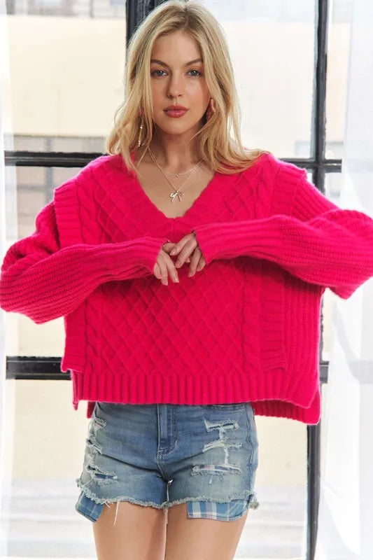 Image of ADORA Ruffle Detail Adorable Sweater | Queeble.shop
