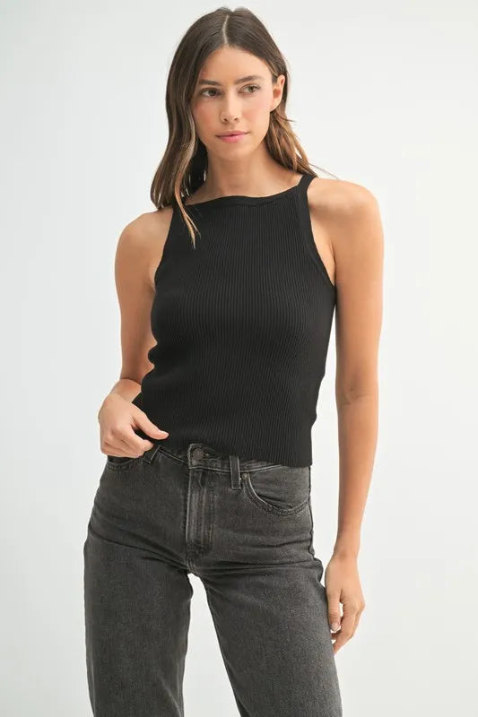 Image of MABLE Ribbed Knit Tank | Queeble.shop