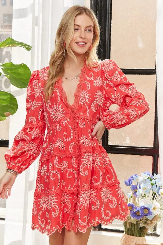 Image of ADORA Puff Sleeve Floral Dress | Queeble.shop