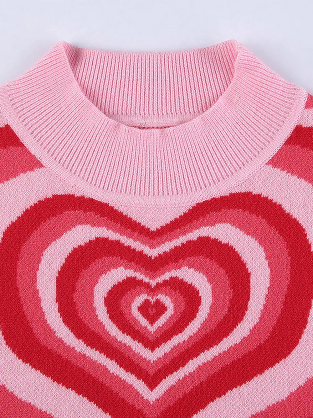Image of Heart Mock Neck Sweater Vest | Queeble.shop