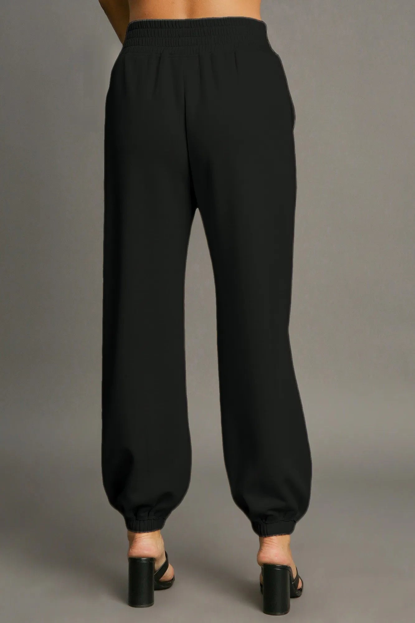 Image of Umgee Drawstring Jogger Pants with Front Seam Detail | Queeble.shop