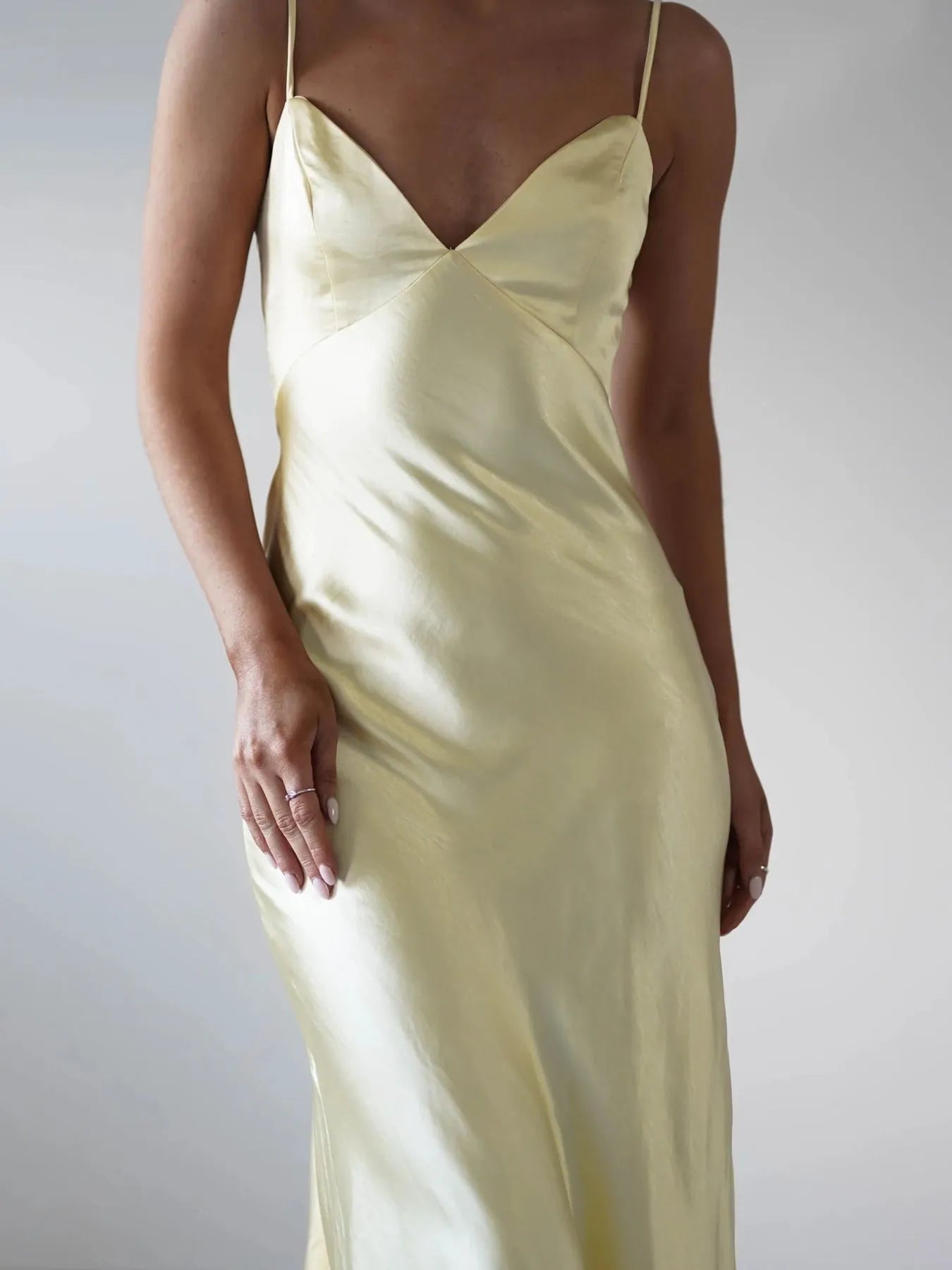 Image of Satin Backless Cami Dress | Queeble.shop