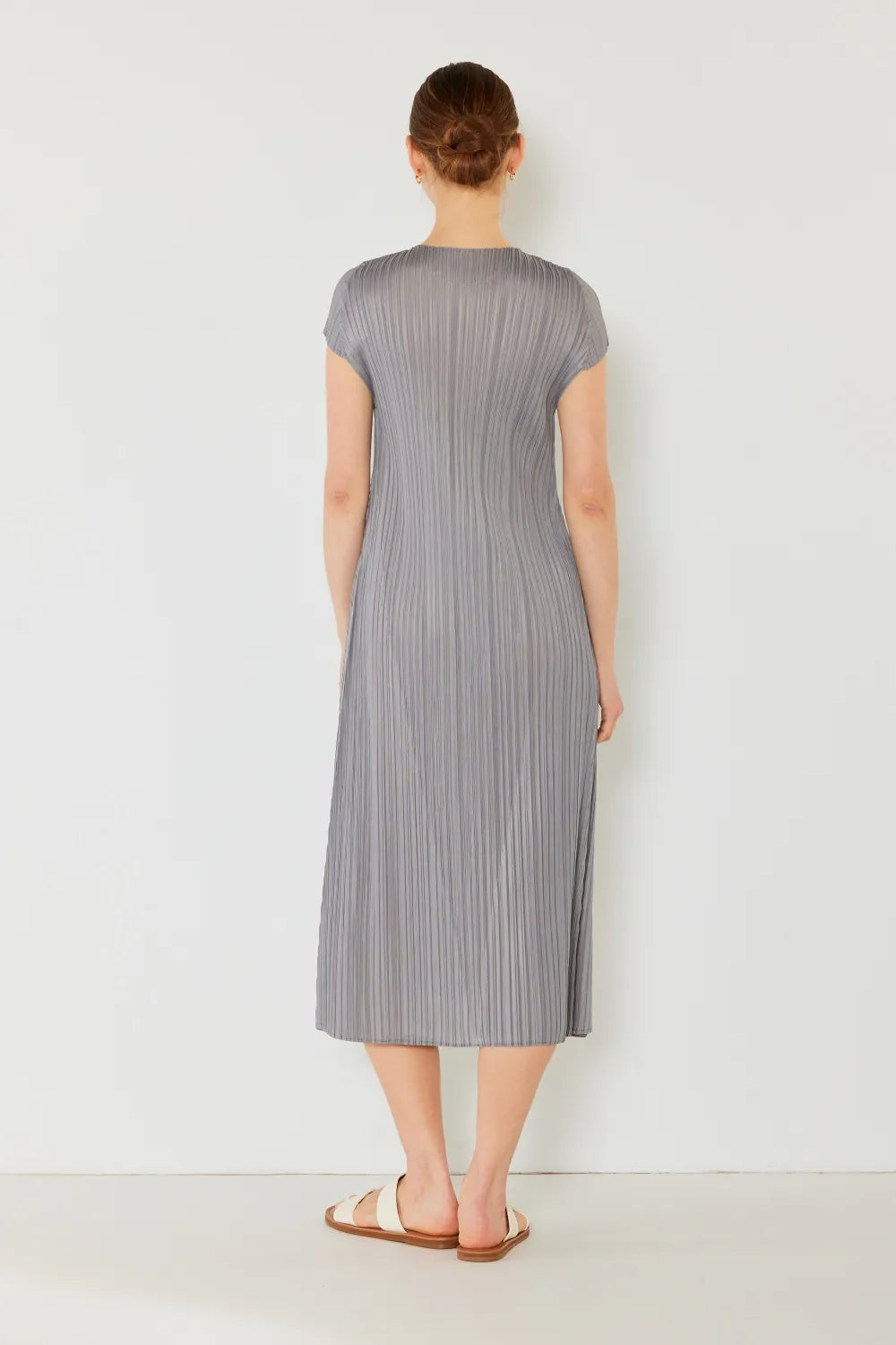 Image of Marina West Swim Pleated Cap Sleeve A-Line Dress | Queeble.shop