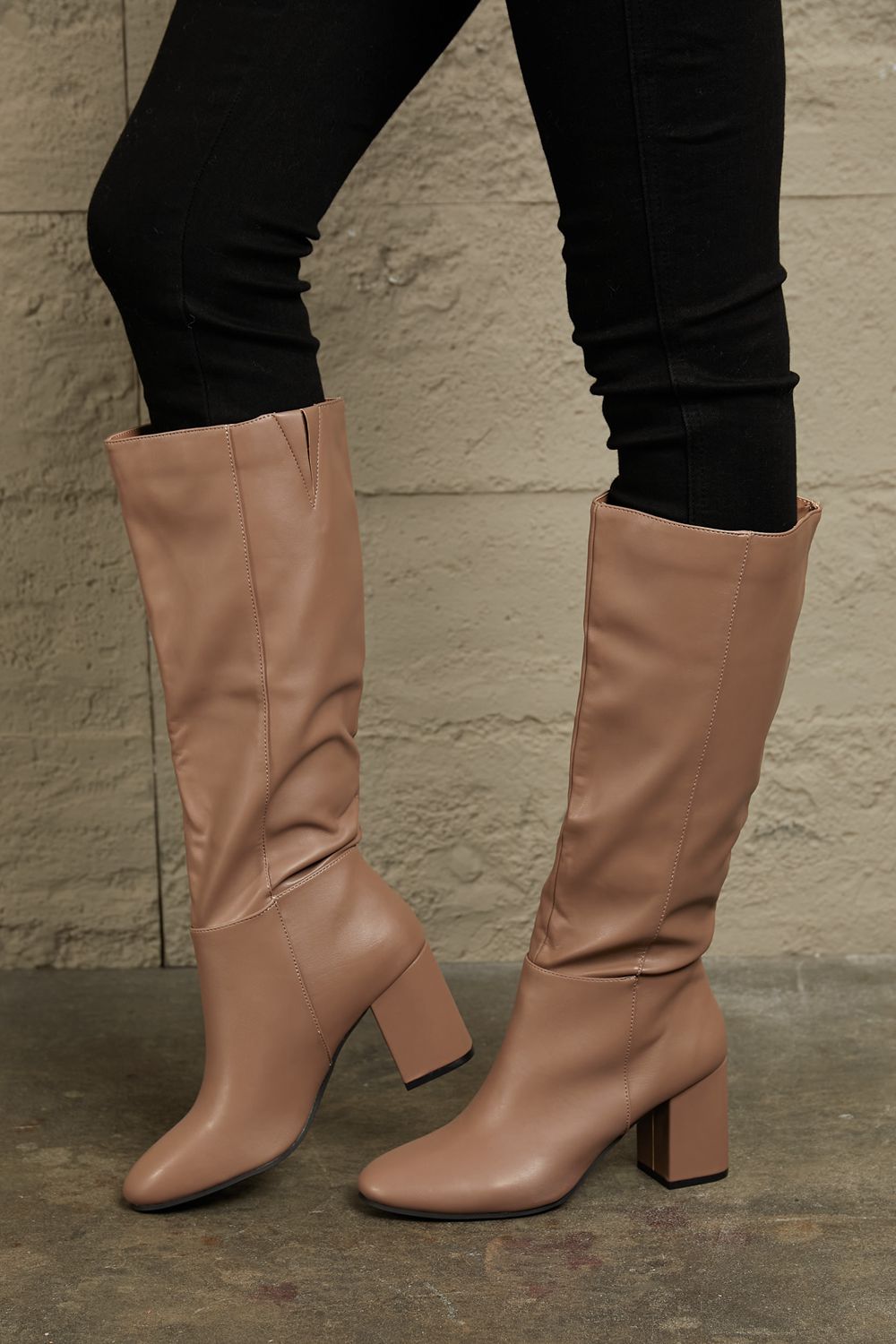 Image of East Lion Corp Block Heel Knee High Boots | Queeble.shop