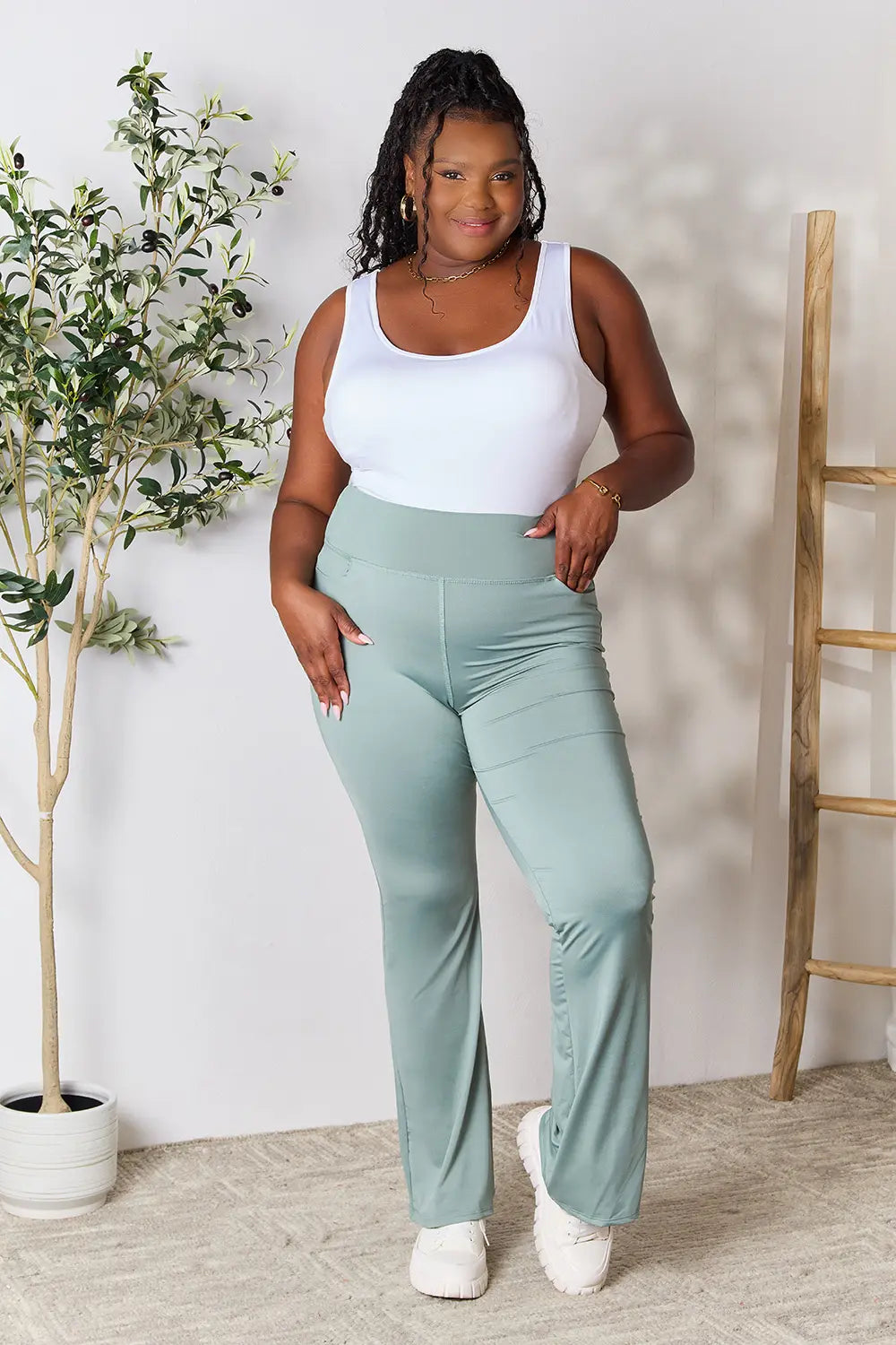 Image of Heimish Full Size Wide Waistband Sports Pants | Queeble.shop