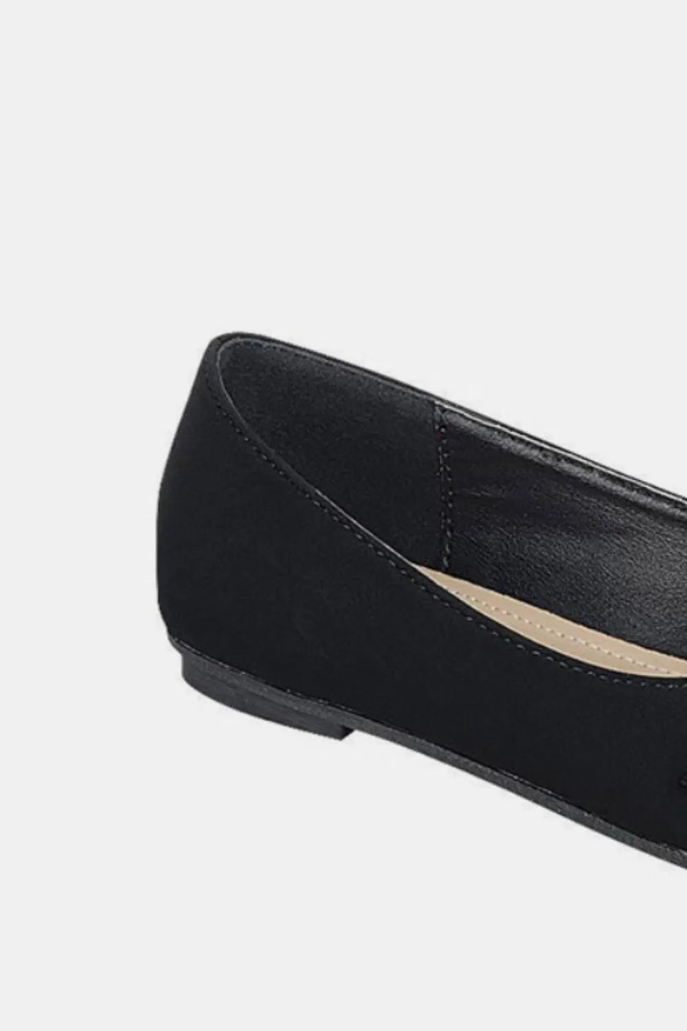 Image of Forever Link Slip On Rhinestone Buckle Ballet Flats | Queeble.shop