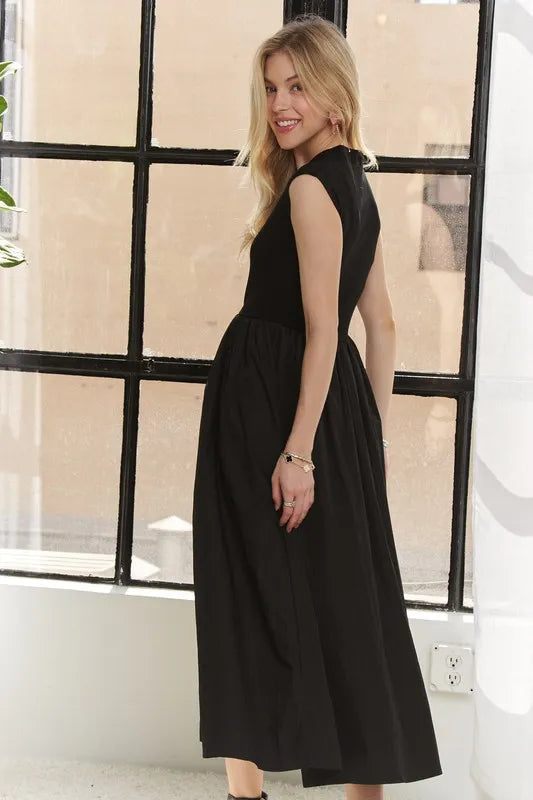 Image of ADORA V-Neck Cap Sleeve Dress | Queeble.shop
