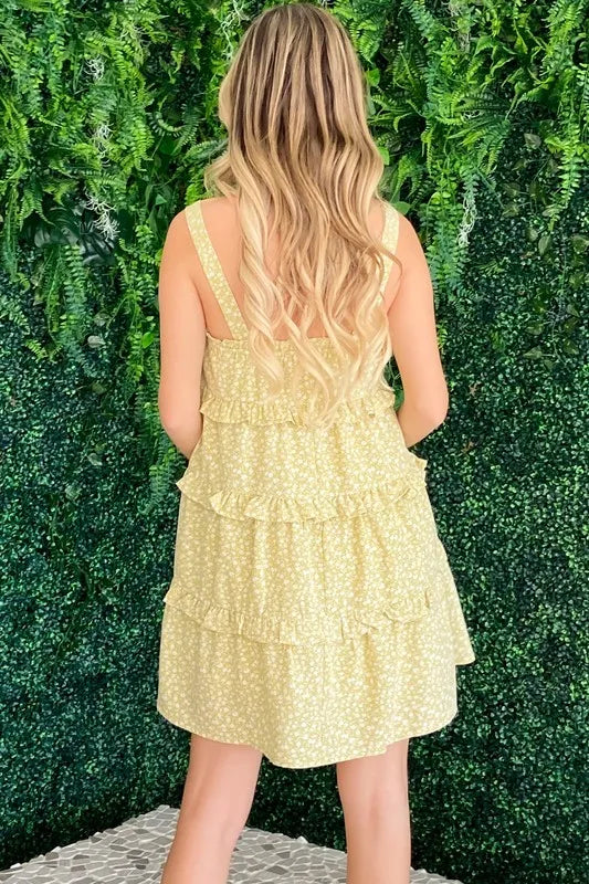 Image of And The Why Ruffle Detailed Floral Babydoll Dress | Queeble.shop