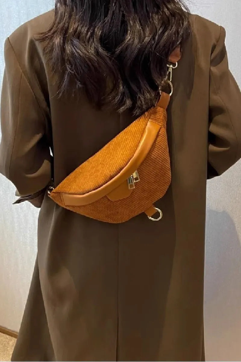 Image of Zenana Corduroy Crossbody Bag with Removable Strap | Queeble.shop