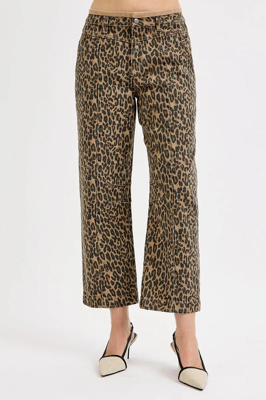 Image of RISEN Full Size Mid Rise Crop Relaxed Jeans Plus Size | Queeble.shop