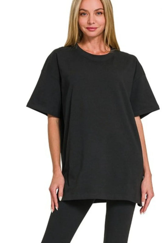 Image of Zenana Cotton Round Neck Top & Legging Set | Queeble.shop