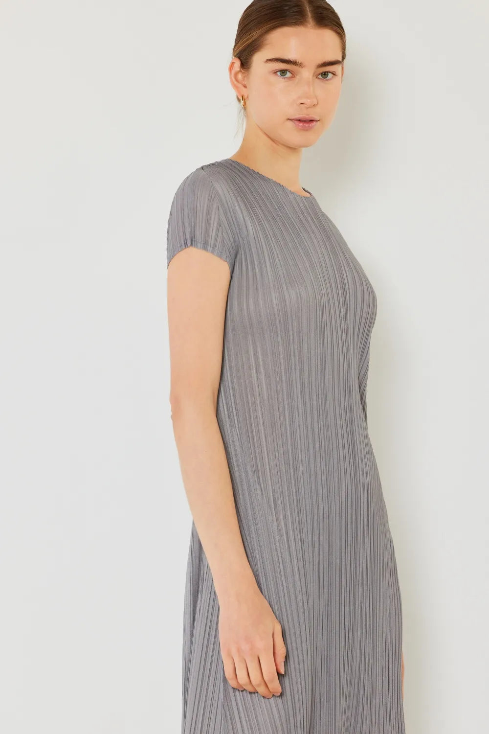 Image of Marina West Swim Pleated Cap Sleeve A-Line Dress | Queeble.shop